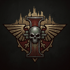 Logo inquisitoriale oscuro per kill team cittadino
